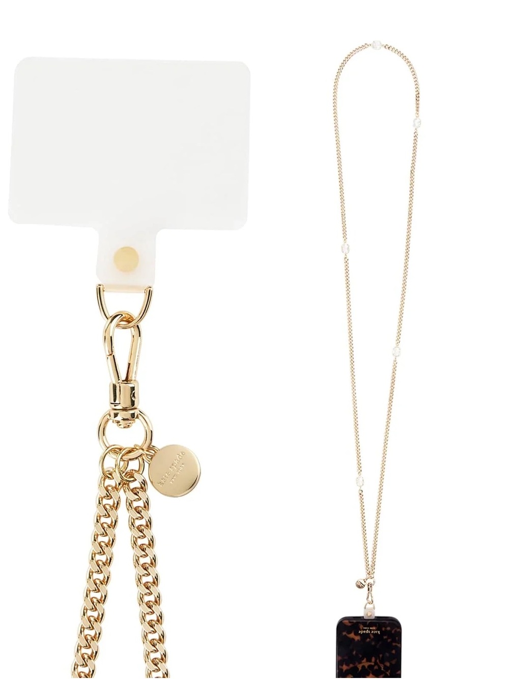 Kate Spade New York Set in Stone Crossbody Phone Chain Gold Crystal